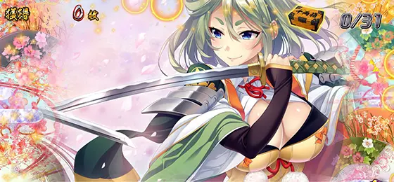 パチスロ　戦国†恋姫の姫くりパネル⑤(朔夜選択時)