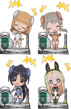 スカイガールズ～ゼロノツバサ～のミニキャラによる天井示唆