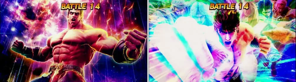 スマスロ北斗の拳の無想転生バトル中画面