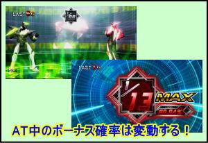 パチスロタイガー＆バニーのボーナス確率抽選
