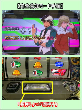 パチスロタイガー＆バニーの隠しモード手順"