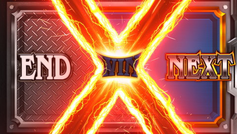 バーサスリヴァイズのバーサスチャレンジ左END(ハズレ)・右NEXT(リプレイ)