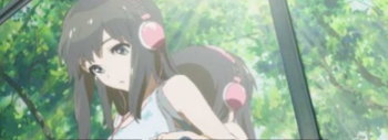 パチスロ Wake Up, Girls！Seven Memoriesの終了画面(木漏れ日)