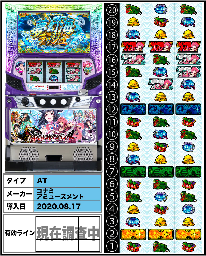 【戦コレ4】戦国コレクション4の筐体/リール