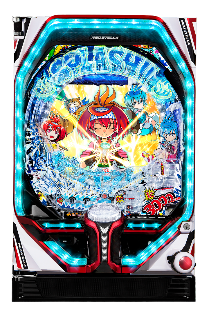 パチンコPフィーバースプラッシュ×スプラッシュの筐体画像