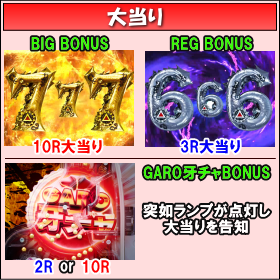 P牙狼コレクションの大当りの画像