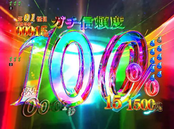 パチンコスマパチゲゲゲの鬼太郎 獅子奮迅SPの撃破率UP予告100%到達画像