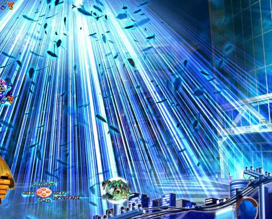 パチンコスマパチゲゲゲの鬼太郎 獅子奮迅SPの月光ランプEF予告画像