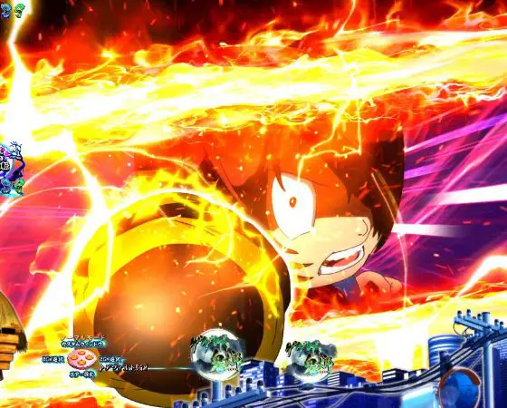 パチンコスマパチゲゲゲの鬼太郎 獅子奮迅SPの停止時必殺技カットイン予告画像