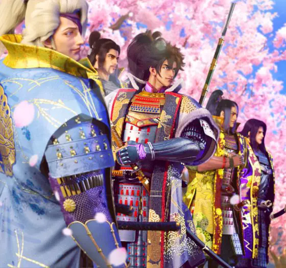 パチンコe義風堂々‼～兼続と慶次～3の五武将揃い踏み演出画像