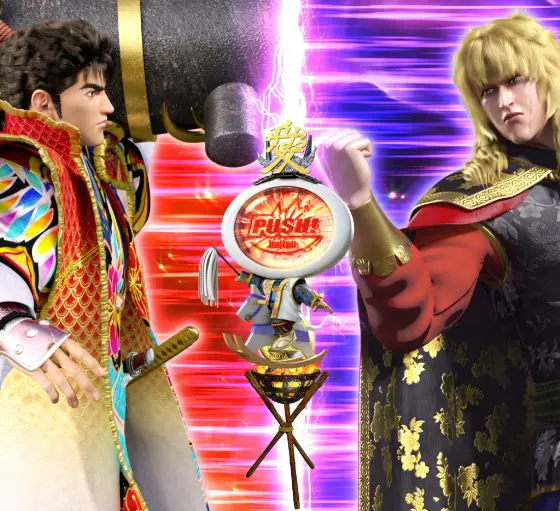 パチンコe花の慶次～裂 一刀両断の海戦リーチ直江PUSHマン画像