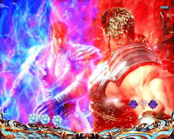 パチンコe北斗の拳10のケンシロウVSラオウ画像