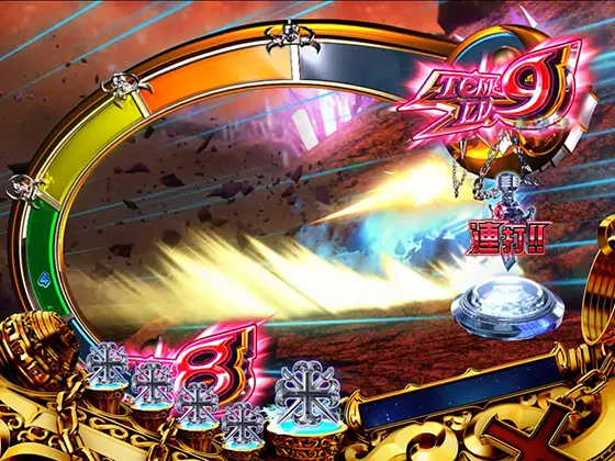 パチンコスマパチ RAVE 覚聖ループのTCMレベルチャージ(イベント:Lv9)
