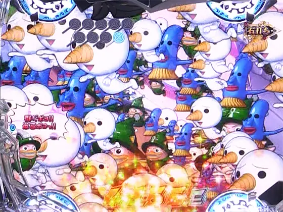パチンコスマパチ RAVE 覚聖ループのBATTLE(復活カットインエリー+群)