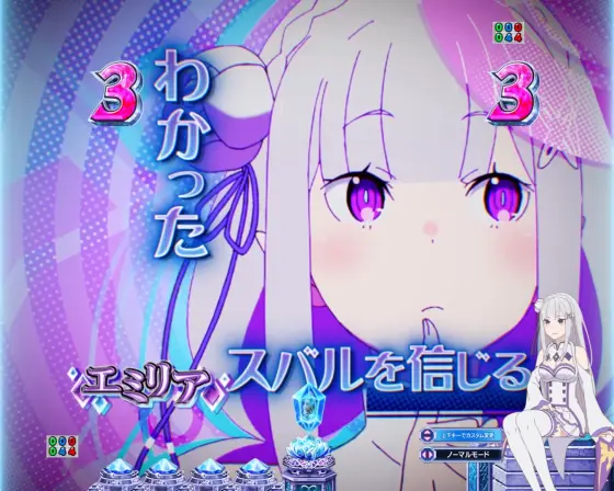 パチンコｅ Re:ゼロから始める異世界生活 season2のキャラクターリーチ