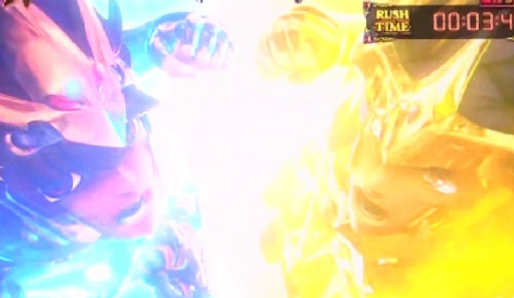 パチンコe聖闘士星矢 超流星CliMAX349の神星矢と神一輝出現画像