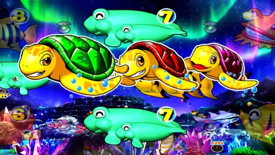 パチンコe新海物語349のカメステップ