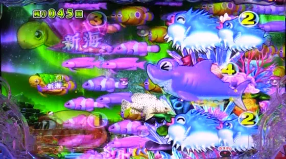 パチンコe新海物語349の魚群予告