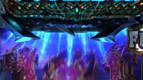 パチンコPアナザーゴッドポセイドン-怒濤の神撃-のロゴフラッシュ