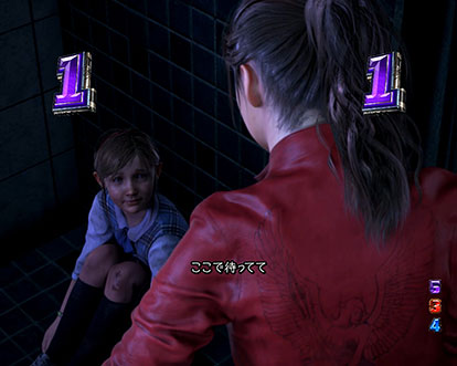 パチンコPバイオハザード RE:2のSURVIVAL CHANCE(シャワー室)
