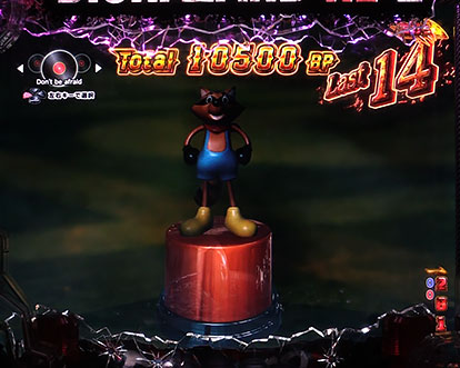 パチンコPバイオハザード RE:2のHAZARD RUSH XTREME(ラクーン君告知-パトランプ-)