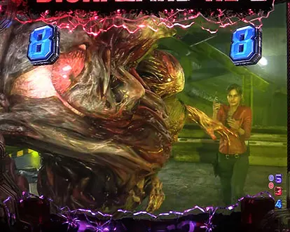 パチンコPバイオハザード RE:2 LTver.のVS G Stage2リーチ