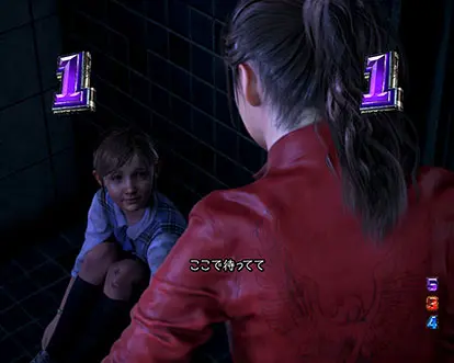 パチンコPバイオハザード RE:2 LTver.のSURVIVAL CHANCE(シャワー室)
