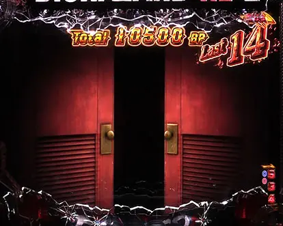 パチンコPバイオハザード RE:2 LTver.のHAZARD RUSH XTREME(扉告知)