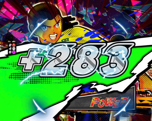 パチンコPキャプテン翼2020の+283