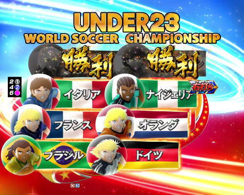 パチンコPキャプテン翼2020の各国撃破