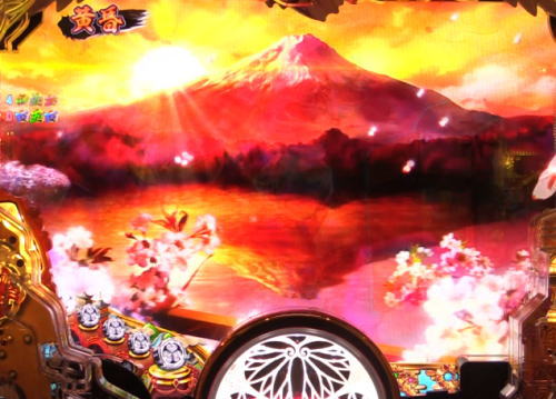 パチンコP黄門ちゃま 神盛2の黄昏背景