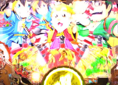 パチンコP黄門ちゃま 神盛2の変動開始時図柄予告
