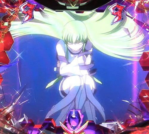 パチンコPコードギアス 反逆のルルーシュのC.C.カットイン画像