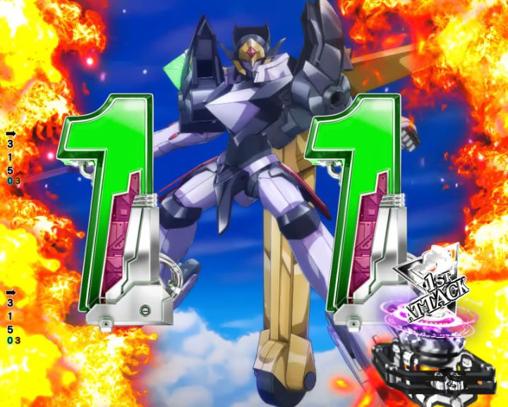 パチンコP コードギアス 反逆のルルーシュ Rebellion to Re;surrectionのリベリオンバトル中演出画像
