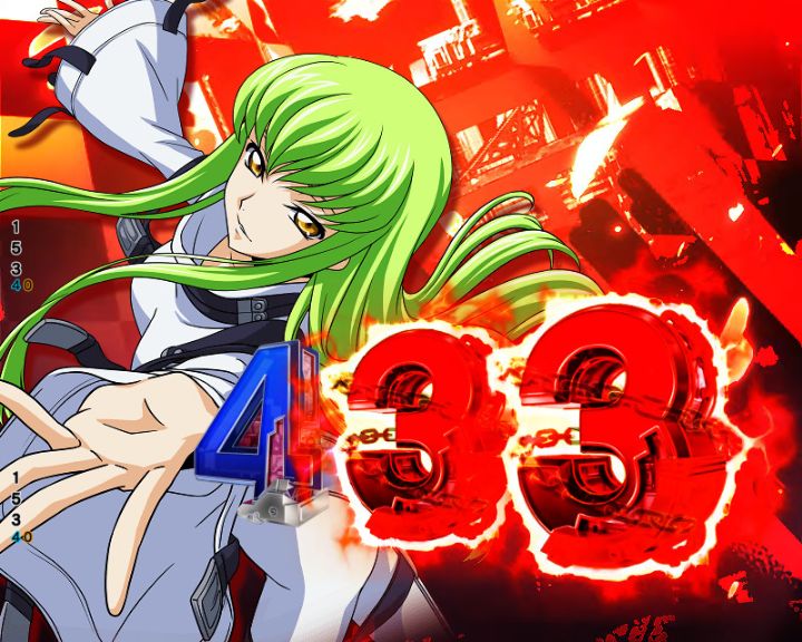 パチンコP コードギアス 反逆のルルーシュ Rebellion to Re;surrectionの赤チャンス目画像