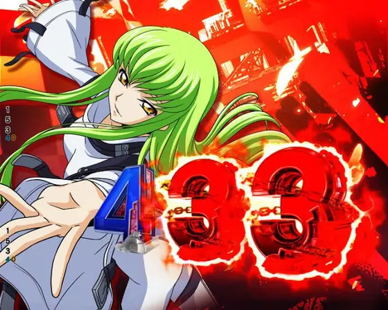 パチンコP コードギアス 反逆のルルーシュ Rebellion to Re;surrection ライトver.の赤チャンス目画像