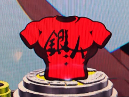 パチンコPフィーバーダンベル何キロ持てる？のシルバーマンTシャツ(赤)画像