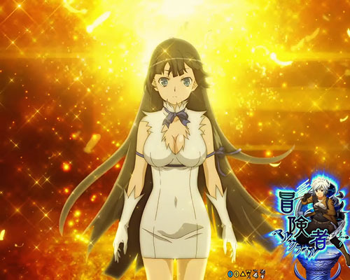 パチンコPフィーバーダンジョンに出会いを求めるのは間違っているだろうかのヘスティア女神背景