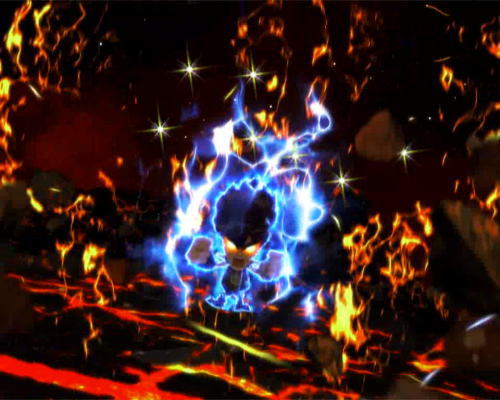 パチンコP DD北斗の拳2ついでに愛をとりもどせ!! ラオウ99アミVer.の百裂拳予告画像