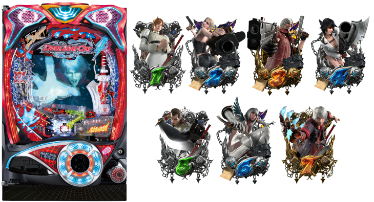 Pデビルメイクライ4 アウトオブリミットの筐体とリールの画像