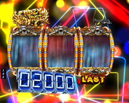 パチンコPデビルメイクライ4 クレイジーバトルのCRAZY BURST:変動中