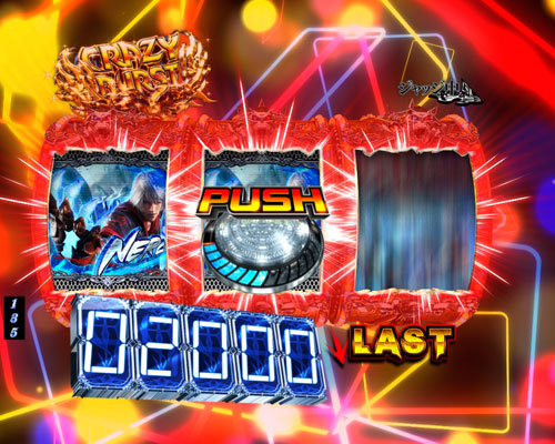 パチンコPデビルメイクライ4 クレイジーバトルのテンパイ時ボタン演出