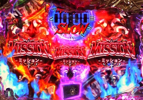 パチンコPデビルメイクライ4 クレイジーバトルのDANTE GAME:MISSION揃い
