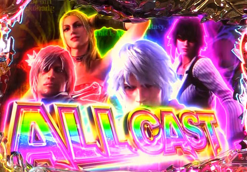 パチンコPデビルメイクライ4 クレイジーバトルのCrazyルーレット:ALL CAST