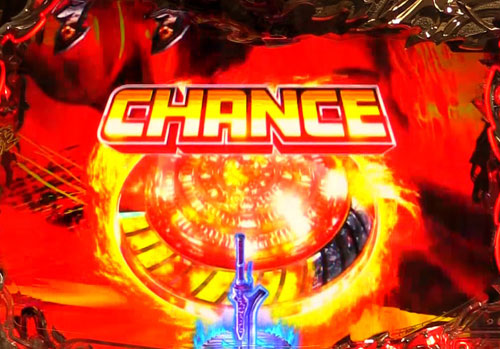 パチンコPデビルメイクライ4 クレイジーバトルのSAVIOR CHALLENGE:赤ボタン