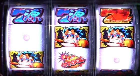 パチンコPドラム花火の源さんのチャンス目