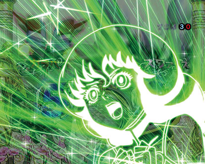 パチンコP聖戦士ダンバイン2 -ZEROLIMIT HYPER-の聖戦士予告:緑