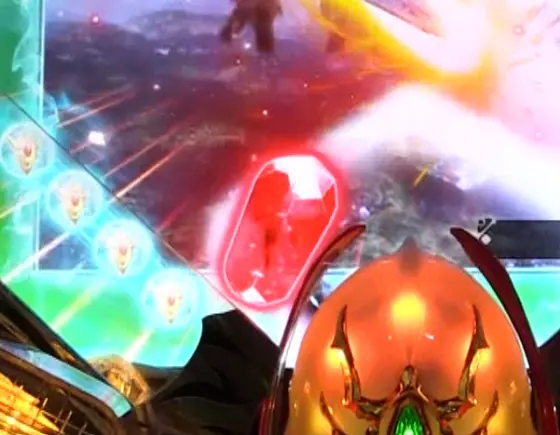 パチンコデジハネP聖戦士ダンバイン2 ZEROSONICの赤保留画像