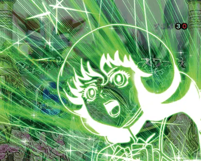 パチンコデジハネP聖戦士ダンバイン2 ZEROSONICの聖戦士予告:緑