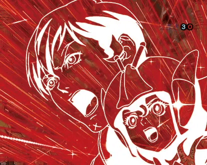 パチンコデジハネP聖戦士ダンバイン2 ZEROSONICの聖戦士予告:赤